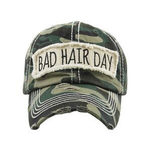 2/$30 Ladies Camo Bad Hair Day Women’s Baseball Cap